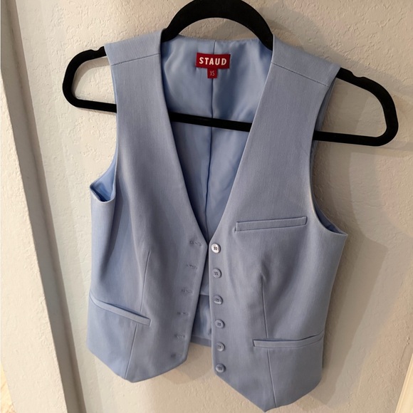 STAUD BRETT VEST in Blue - Picture 2 of 2